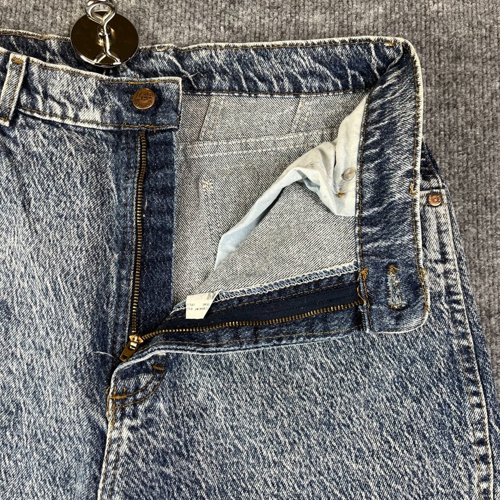 Vintage Lee Jeans Women's 16P Acid Wash Denim High Rise Union Made USA - 31X27 - Picture 7 of 11